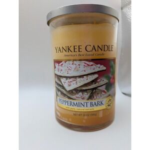 Yankee Candle Peppermint Bark 2 Wick Candle  20 oz Large Old Style 1244711
